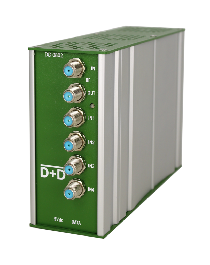 DD 0802 Transmodulator 4 inputs (8 tuners) DVB SS2 multistream. 8 RF